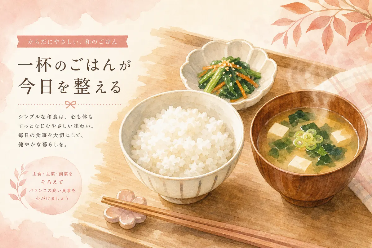 シニアの簡単レシピと栄養の整え方のイメージ